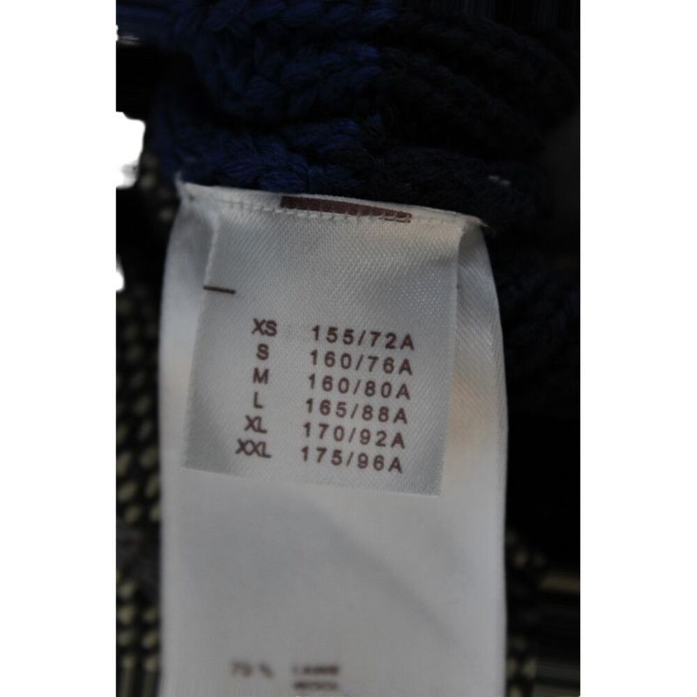 Louis Vuitton Women Blue Sweater Dress Wool Colorblock Mock Neck Size L - Picture 4 of 9